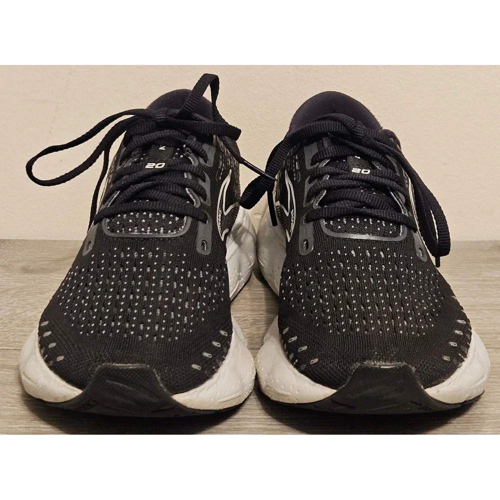 Brooks Glycerin 20 Womens Running Shoes Black White 1203691D059 Size 7.5 D Wide